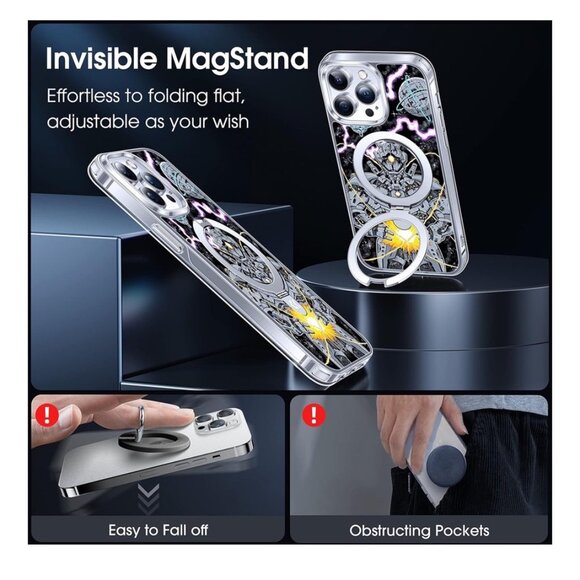 iPhone 14 Pro Max 6.7" Case Future Soldier CASEKOO X ZHC with MagSafe Stand AD3 - Picture 3 of 8